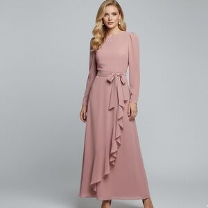 Vintage Emma Domb fairy Grey Union Made‎ Elegant Gown chiffon